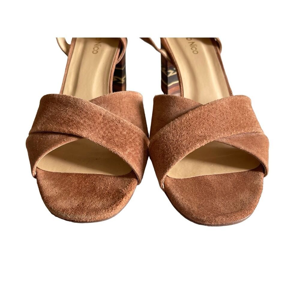 Boho Klub Nico Block Heel Strap Sandals Shoe 8 - Picture 3 of 8